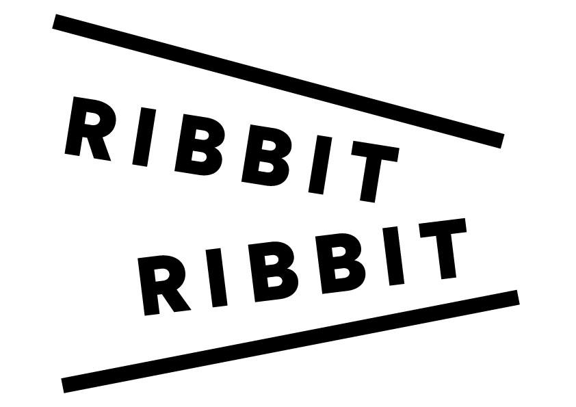 Cafe & Creperie RIBBIT RIBBIT ロゴ
